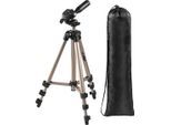 HAMA Dreibeinstativ "Dreibein Fotostativ Stativ f. Video/Foto Kamera Star 5 36,5-106,5cm", beige, B:8,7cm H:8,5cm T:36,5cm, Stative, Dreibeinstativ