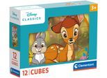 Würfelpuzzle CLEMENTONI "Disney Classics", bunt, Puzzles, KinderB:16cm H:12cm, Kunststoff, Würfelpuzzle, Made in Europe, B:16cm H:12cm