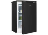 EXQUISIT Gefrierschrank "GS81-040B inoxlook-az", Energieeffizienz: B, schwarz (silberfarben), B:54,5cm H:85cm T:57,5cm, Gefrierschränke, Viel Platz, starke Gefrierleistung, Gefrierschrank