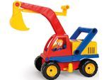 Spielzeug-Bagger LENA "Aktive", bunt, Spielzeugfahrzeuge, KinderB:14cm H:19cm T:35cm, Kunststoff, Spielzeug-Bagger, mit beweglichem Baggerarm und verstellbarem Fahrgestell, B:14cm H:19cm T:35cm