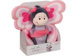 Kuscheltier NICI "Love, Schmetterling, 21 cm, in Geschenkbox", rosa, Plüschfiguren, KinderB:20cm H:21cm L:10cm, Kuscheltier, enthält recyceltes Material, B:20cm H:21cm L:10cm