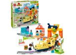 Konstruktionsspielsteine LEGO "Große interaktive Eisenbahn (10428), LEGO DUPLO Town", bunt, Spielbausteine, Kinder, Kunststoff, Konstruktionsspielsteine, Made in Europe