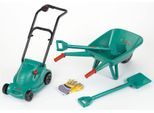 Kinder-Gartenset KLEIN "Spielzeug Rasenmäher und Schubkarre", grün, Spielwerkzeug, Kinder, Kinder-Gartenset, Made in Germany