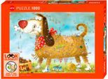 Puzzle HEYE "At the Dog / Look Closely", bunt, Puzzles, KinderB:50cm H:70cm, Motiv, Puzzle, Made in Germany, B:50cm H:70cm