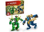 Konstruktionsspielsteine LEGO "Duell mit Jays Drachen-Mech (71853), LEGO Ninjago", bunt, Spielbausteine, Kinder, Kunststoff, Konstruktionsspielsteine