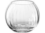 Kugelvase LEONARDO "Dekovase POESIA, mit dreidimensionaler Veredelung", transparent, H:13cm Ø:15cm, Glas, Vasen, Kugelvase, aus Glas, handgefertigt, Spülmaschinenfest