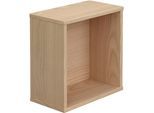 Wandregal PAIDI "Wandbox Q", braun (scandinavian wood), B:35cm H:35cm T:18,7cm, Holzwerkstoff, Regale, Wandregal, viele Farbvarianten
