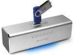 TECHNAXX Portable-Lautsprecher "MusicMan MA Soundstation", silber (silberfarben), B:16,3cm H:5,3cm T:5cm, Lautsprecher, Portable-Lautsprecher