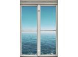 Wandsticker QUEENCE "Meer", blau, B:40cm H:60cm T:0,1cm, Wandtattoos, Wandsticker, Wandsticker, Wandbild, selbstklebend, 3D, Fenster