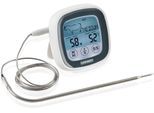 Bratenthermometer LEIFHEIT, weiß, B:3,8cm H:21,5cm T:8,3cm, Kunststoff, Temperaturmessgeräte, Bratenthermometer, mit Timerfunktion, digital