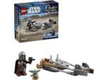 Konstruktionsspielsteine LEGO "Der Mandalorianer und Grogu auf ihrem Speeder Bike (75436)", bunt, Spielbausteine, Kinder, Kunststoff, Konstruktionsspielsteine, LEGO Star Wars