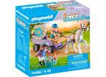 Konstruktions-Spielset PLAYMOBIL "Ponykutsche (71496), Horses of Waterfall", bunt, Spielbausteine, Kinder, Kunststoff, Konstruktions-Spielset, Made in Europe