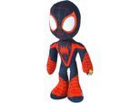 Kuscheltier SIMBA "Disney Marvel Miles Morales, Glow in the Dark, 25 cm", bunt, Plüschfiguren, KinderH:25cm, Kuscheltier, mit Glow in the Dark Augen, H:25cm