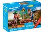 Konstruktions-Spielset PLAYMOBIL "Urzeit-Schatzsuche (71805), Playmobil Wild Life", bunt, Spielbausteine, Kinder, Kunststoff, Konstruktions-Spielset, Made in Europe
