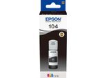 EPSON Nachfülltinte "104, original Epson ecotank", schwarz, Druckertinte, Nachfülltinte