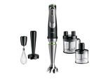BRAUN Stabmixer "MultiQuick 9 MQ 9187XLI - 1200W, Stufenlos, Dynamische Klinge", schwarz (schwarz, edelstahl), B:6,8cm H:41cm T:6,8cm, Mixer, Spritzschutz, Extra Mahlklinge, 2 Modi + Pulsfunktion, Küchenmaschine, Stabmixer