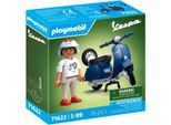 Konstruktions-Spielset PLAYMOBIL "1969 Vespa 150 Sprint Veloce, Blau (71622), Vespa", bunt, Spielbausteine, Kinder, Kunststoff, Konstruktions-Spielset, Made in Europe