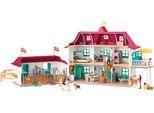 Spielwelt SCHLEICH "HORSE CLUB, Lakeside Country House and Stable (42706)", bunt, Spielfigurenwelten, KinderB:96cm H:42cm T:24cm, Kunststoff, Spielwelt, Made in Europe, B:96cm H:42cm T:24cm