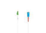 HAMA Glasfaserkabel "Glasfaser-Netzwerkkabel LC/APC-Stecker-SC/UPC-Stecker, 10 Gbit/s 5m", weiß, 500cmcm, Kabel, Glasfaserkabel