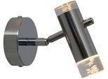 NÄVE LED Wandleuchte "Deckenleuchten "Garda", silber (chrom, klar), 1, Ø 3,5cm H: 15,5cm, 1 Stk., Leuchten, spot verstellbar, LED Wandleuchte