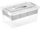 Organizer KEEEPER "henri, Organizer- Box", grau (nordic grau), B:23cm H:17cm T:35cm, Polypropylen (PP), Aufbewahrungsboxen, Organizer, bequemer Griff zum einfachen Tragen