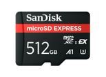 SANDISK Speicherkarte "microSDXC Express funktioniert mit Nintendo Switch 2", schwarz, 512 GB, Speicherkarten, Speicherkarte