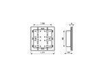 Jung KNX Funk-Tastsensor-Modul Adapterrahmen 3-fach 4073 RF TSM (4073RFTSM)