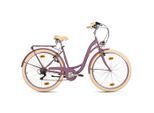 Möbelix , Lila , Metall , 25x140x60 cm , Freizeit, Fahrräder & Zubehör, City-Bikes