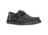 HEYDUDE Wally Elevated Basics Canvas Heren Zwarte Boot Schoenen