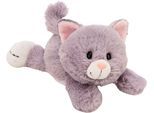Kuscheltier NICI "Homies GREEN, Katze grau 20 cm liegend", grau, Plüschfiguren, KinderB:15cm H:9cm L:20cm, Kuscheltier, B:15cm H:9cm L:20cm