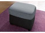 Hocker DOMO COLLECTION "FLORES 60x60 cm, hochwertig", grau (dunkelgrau), B:60cm H:42cm T:60cm, NaturLEDER (echtes Rindsleder) in Sitz und Rücken. Korpus in passendem Kunstleder SOFTLUX bezogen;Microfaser PRIMABELLE (100% Polyester) / Struktur ( 100% Polyester );NaturLEDER: Bitte beachten Sie, dass Lederbezüge mehr Nähte aufweisen als Stoffbezüge.;Kunstleder SOFTLUX / Struktur ( 90% Polyester, 10%