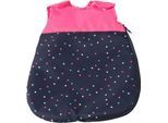 Puppen Schlafsack CHIC2000 "Bola, Konfetti", blau (konfetti pink), Puppenausstattungen, Kinder, Polyester, Puppen Schlafsack