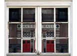 Wandsticker QUEENCE "MASS HALL", rot, B:40cm H:60cm T:0,1cm, Wandtattoos, Wandsticker, Wandsticker, Wandbild, selbstklebend, 3D, Fenster