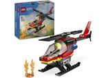 Konstruktionsspielsteine LEGO "Feuerwehrhubschrauber (60411), LEGO City", bunt, Spielbausteine, Kinder, Kunststoff, Konstruktionsspielsteine, Made in Europe