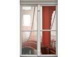 Wandsticker QUEENCE "Brücke", orange, B:40cm H:60cm T:0,1cm, Wandtattoos, Wandsticker, Wandsticker, Wandbild, selbstklebend, 3D, Fenster