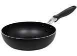 Wok RESTO KITCHENWARE "Antares, Bratpfanne antihaftbeschichtet und spülmaschinenfest", schwarz, H:7,5cm L:45,5cm Ø:24cm, Pfannen, Wok, Induktion, für alle Herdarten geeignet