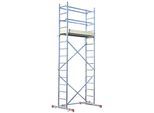 Arbeitsgerüst KRAUSE "CORDA", grau (aluminiumfarben), H:500cm L:150cm, Aluminium, Gerüste, Arbeitsgerüst, Montagegerüst mit rutschsicherer Belagbühne 1,50 x 0,56 m