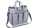 Organizer MAXIMEX "Universal-Caddy 8 Taschen", grau, B:31cm H:33cm T:17cm, Polyester, Aufbewahrungsboxen, Organizer, faltbare Tragetasche für zuhause und unterwegs, 15 Liter