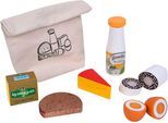 Spiellebensmittel TANNER "Picknick Artikel im schönen Baumwollsäckchen", bunt, Kaufladensortimente, Kinder, Spiellebensmittel