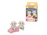 Spielfigur SYLVANIAN FAMILIES "Kaninchen Zwillinge (5737)", rosa (bunt), Spielfiguren, Kinder, Kunststoff, Spielfigur