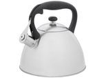 Wasserkessel RESTO KITCHENWARE "Gemini, Flötenkessel 3 l mit wärmespeicherndem Boden im Geschenkkarton", silber (silberfarben), H:24cm Ø:22cm, Töpfe, Wasserkessel, mit ergonomischem, wärmeableitenden Bakelit-Griff