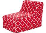 Loungesessel JAHNKE "AIR LOUNGE", rot (rot mosaic), B:60cm H:70cm T:90cm, Sessel, Loungesessel, aufblasbar, Indoor & Outdoor, 60 cm Sitztiefe