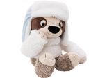 Kuscheltier NICI "Winter, Faultier Izzy Icetumbler mit Mütze, 35 cm schlenkernd", beige, Plüschfiguren, KinderB:22cm H:35cm L:17cm, Kuscheltier, enthält recyceltes Material, B:22cm H:35cm L:17cm