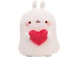 Wohndecke NICI "MOLANG", bunt, B:140cm L:175cm, Polyester, Wohndecken, Wohndecke, mit Plüschtier