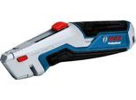 Teppichmesser BOSCH PROFESSIONAL "(1600A027M5)", blau, B:12,1cm H:2,8cm L:23,9cm, Schneidewerkzeuge, Teppichmesser, inkl. 10 Ersatzklingen 62 x 19 mm