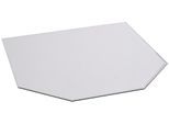 Bodenschutzplatte FIREFIX, transparent, B:100cm H:0,8mm L:120cm, Sicherheitsglas (ESG), Bodenschutzplatten, Bodenschutzplatte, BxL: 100x120 cm, 8 mm, Sechseck