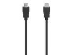 HAMA HDMI-Kabel "HDMI Kabel 4K, High Speed Ethernet mit 3D Übertragung, HDMI Stecker", schwarz, 150cmcm, Kabel, Länge 1,5 m, geschirmt, Audiorückkanal (ARC), Hochauflösung, schwarz, HDMI-Kabel