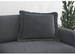 Sofakissen TRENDMANUFAKTUR "Bourbon", grau (dunkelgrau), B:70cm H:12cm T:70cm, Stoff, Polsterauflagen, Sofakissen, modernes Flatkissen 70x70 cm, in trendigem Cord erhältlich, universal
