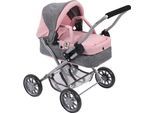 Puppenwagen CHIC2000 "Smarty, Mini-Kuschelwagen", rosa (melange rosa), Puppenwagen, KinderB:56cm H:56cm T:56cm, Kunststoff, Metall, Stoff, Puppenwagen, mit herausnehmbarer Tragetasche, B:56cm H:56cm T:56cm