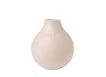 Dekovase VILLEROY & BOCH "Vase Perle Manufacture Collier 12 cm", beige, Vasen, Dekovase